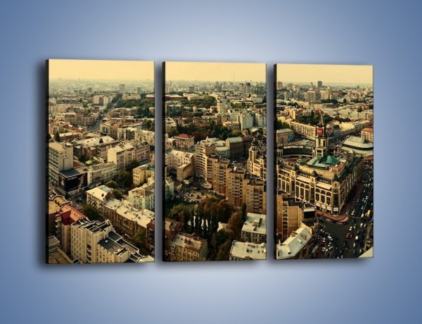 Obraz na płótnie – Panorama Kijowa – trzyczęściowy AM326W2