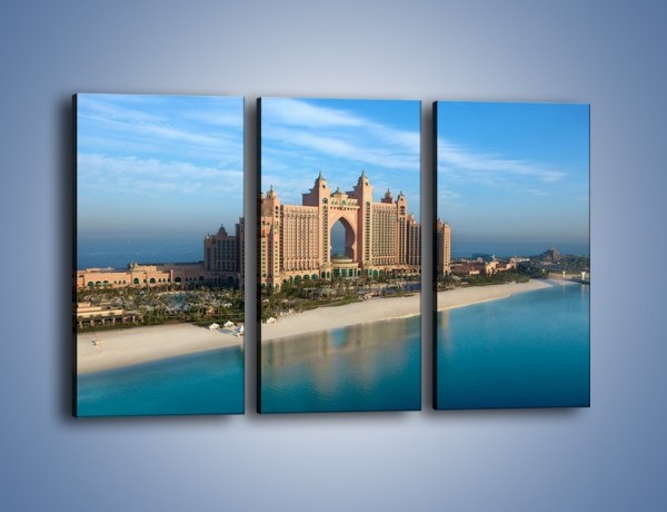 Obraz na płótnie – Atlantis Hotel w Dubaju – trzyczęściowy AM341W2