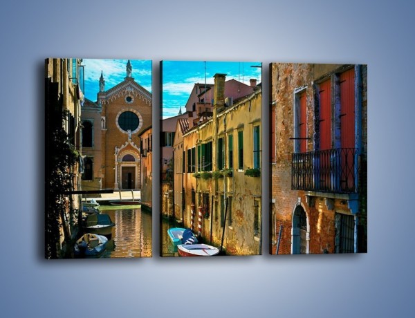 Obraz na płótnie – Cały urok Wenecji w jednym kadrze – trzyczęściowy AM371W2