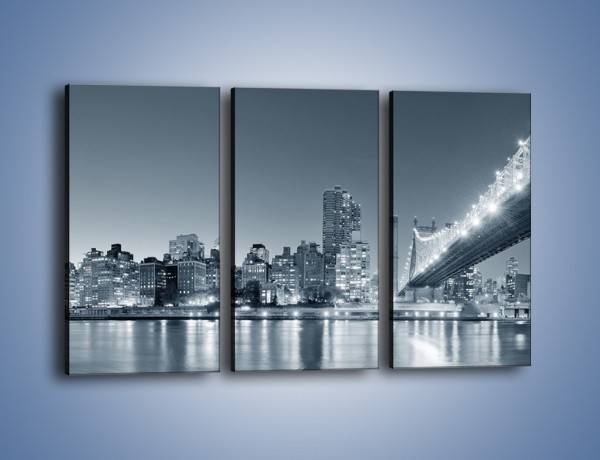 Obraz na płótnie – Panorama Nowego Yorku – trzyczęściowy AM439W2