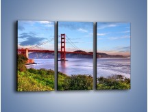 Obraz na płótnie – Most Golden Gate w San Francisco – trzyczęściowy AM444W2