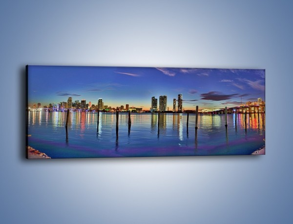 Obraz na płótnie – Panorama Miami – jednoczęściowy panoramiczny AM818