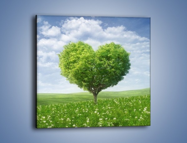 Obraz na płótnie – Miłość w zieleni – jednoczęściowy kwadratowy GR250