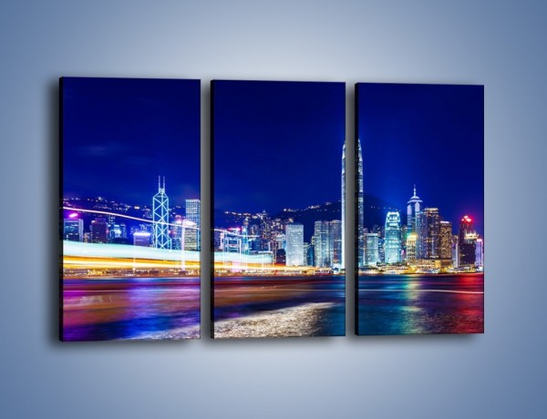 Obraz na płótnie – Panorama Hong Kongu – trzyczęściowy AM499W2