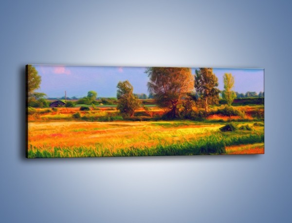 Obraz na płótnie – Kolory naszej wsi – jednoczęściowy panoramiczny GR009