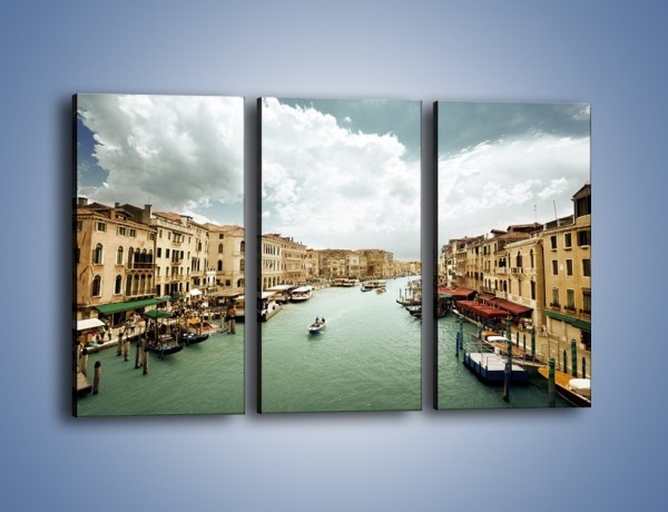 Obraz na płótnie – Cieśnina Canal Grande w Wenecji – trzyczęściowy AM559W2