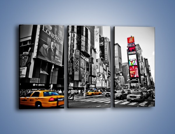 Obraz na płótnie – Times Square w godzinach szczytu – trzyczęściowy AM598W2
