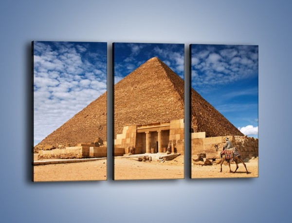 Obraz na płótnie – Wejście do egipskiej piramidy – trzyczęściowy AM602W2