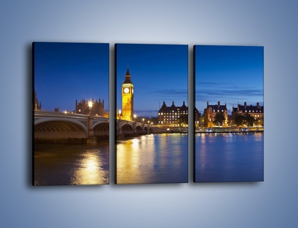 Obraz na płótnie – London Bridge i Big Ben – trzyczęściowy AM620W2