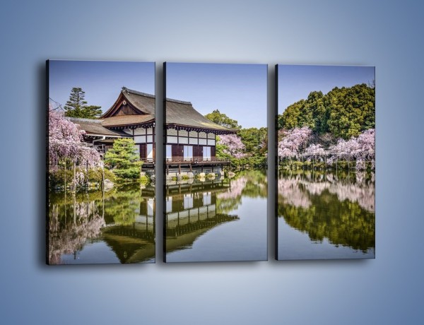 Obraz na płótnie – Świątynia Heian Shrine w Kyoto – trzyczęściowy AM677W2