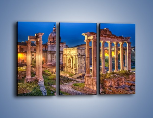 Obraz na płótnie – Ruiny Forum Romanum w Rzymie – trzyczęściowy AM730W2