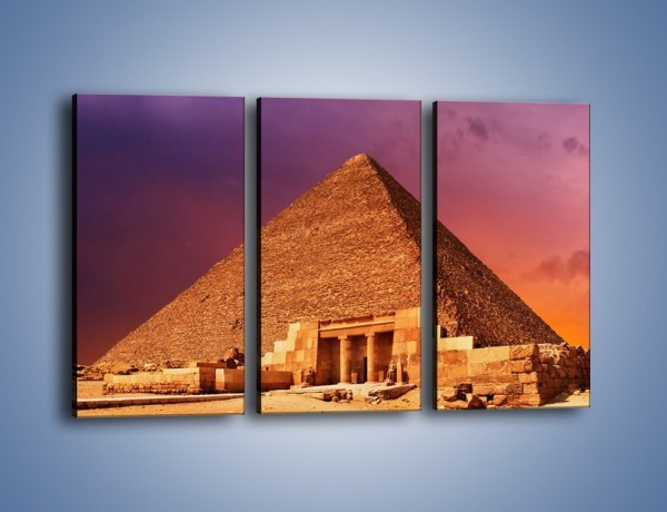 Obraz na płótnie – Piramida w Egipcie – trzyczęściowy AM812W2
