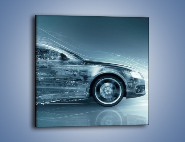 Obraz na płótnie – Auto z prędkością światła – jednoczęściowy kwadratowy GR264
