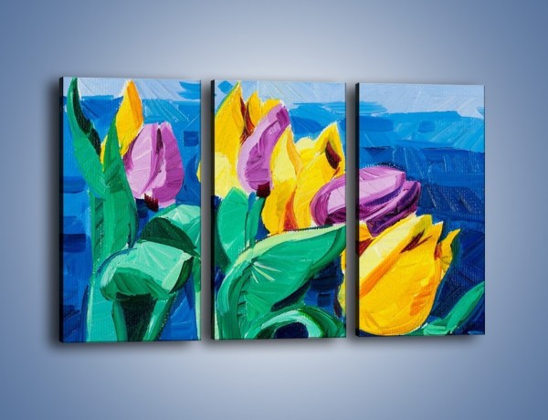 Obraz na płótnie – Kto nie lubi tulipanów – trzyczęściowy GR344W2