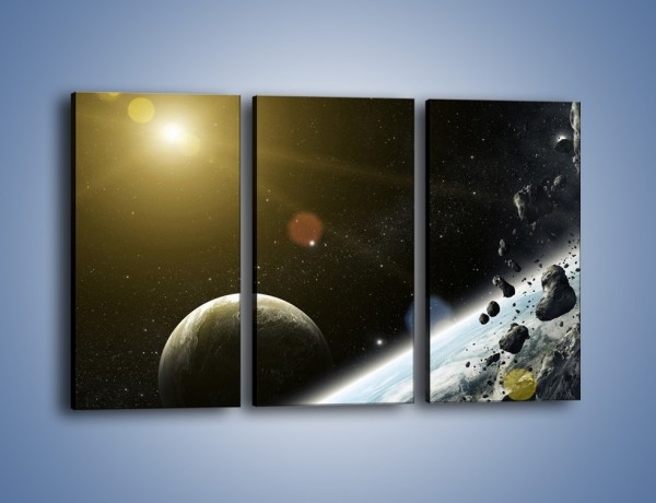 Obraz na płótnie – Dotrzeć między planety – trzyczęściowy GR534W2