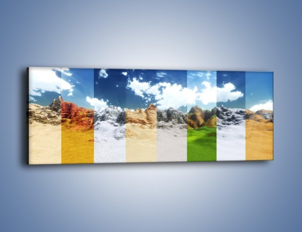 Obraz na płótnie – Paskiem w kolor – jednoczęściowy panoramiczny GR111