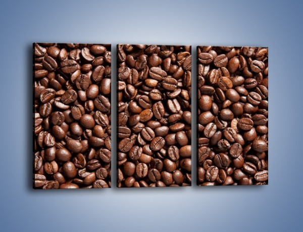 Obraz na płótnie – Ziarna świeżej kawy – trzyczęściowy JN061W2