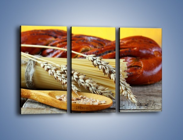 Obraz na płótnie – Chleb pszenno-kukurydziany – trzyczęściowy JN090W2