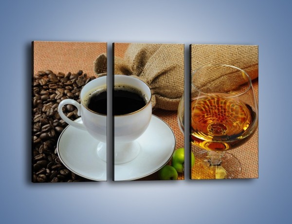 Obraz na płótnie – Wieczorowa kawa z prądem – trzyczęściowy JN166W2