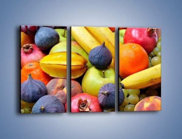 Obraz na płótnie – Owocowe kolorowe witaminki – trzyczęściowy JN173W2