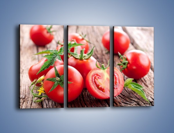 Obraz na płótnie – Pomidorowa uczta – trzyczęściowy JN201W2