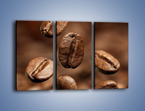 Obraz na płótnie – Kawowe uniesienie – trzyczęściowy JN214W2