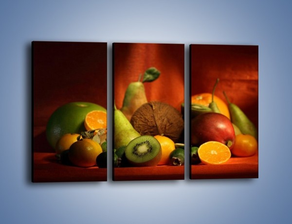 Obraz na płótnie – Owocowy stół – trzyczęściowy JN250W2