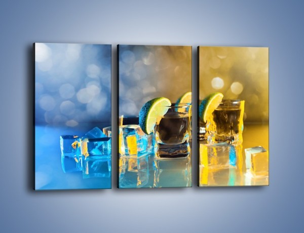 Obraz na płótnie – Zimne shoty z limonką – trzyczęściowy JN294W2