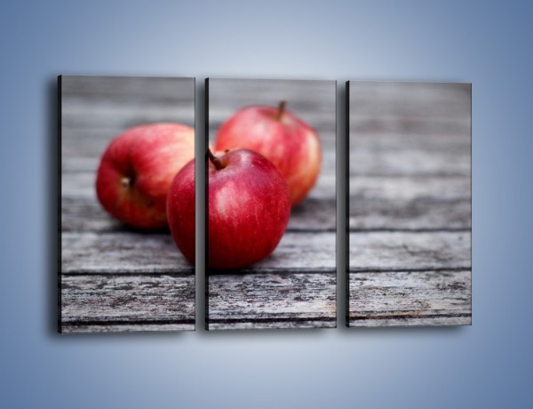 Obraz na płótnie – Jabłkowe zdrowie – trzyczęściowy JN296W2