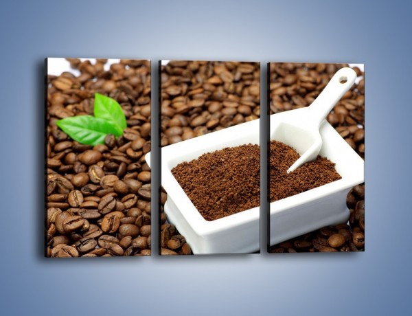 Obraz na płótnie – Zmielona kawa – trzyczęściowy JN340W2