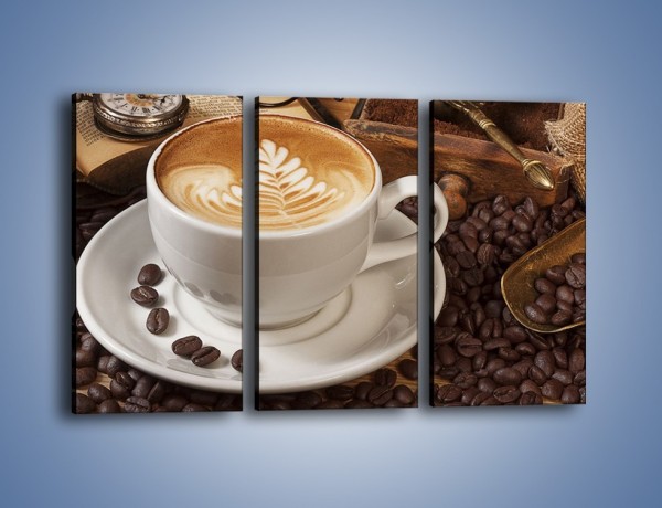 Obraz na płótnie – Czas na kawę – trzyczęściowy JN353W2