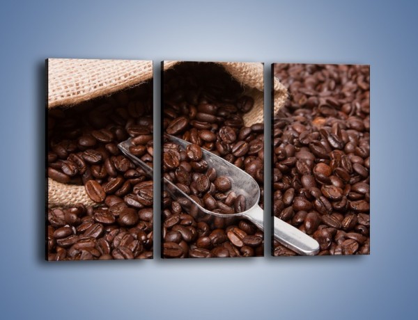 Obraz na płótnie – Worek pełen kawy – trzyczęściowy JN372W2