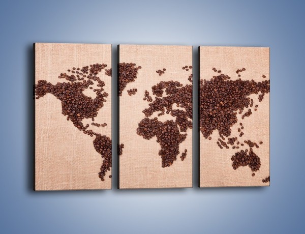 Obraz na płótnie – Kawowy świat – trzyczęściowy JN373W2