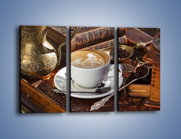 Obraz na płótnie – Wspomnienie przy kawie – trzyczęściowy JN377W2
