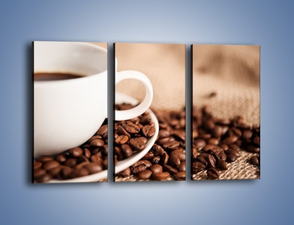 Obraz na płótnie – Kawa z bliska – trzyczęściowy JN431W2