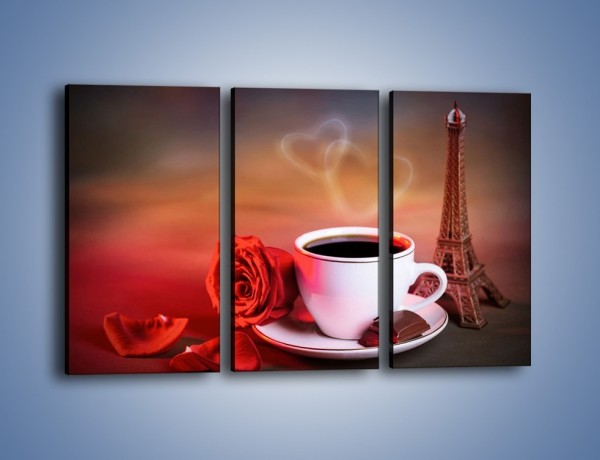 Obraz na płótnie – Kawa w centrum francji – trzyczęściowy JN450W2