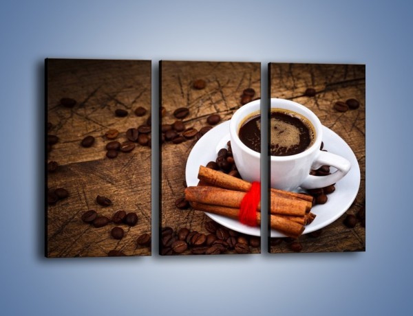 Obraz na płótnie – Kawa z małą niewiadomą – trzyczęściowy JN471W2