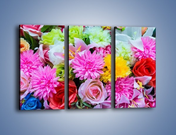 Obraz na płótnie – Wszystkie kwiaty lata – trzyczęściowy K464W2