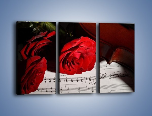 Obraz na płótnie – Sonety pisane miłością do róż – trzyczęściowy K906W2