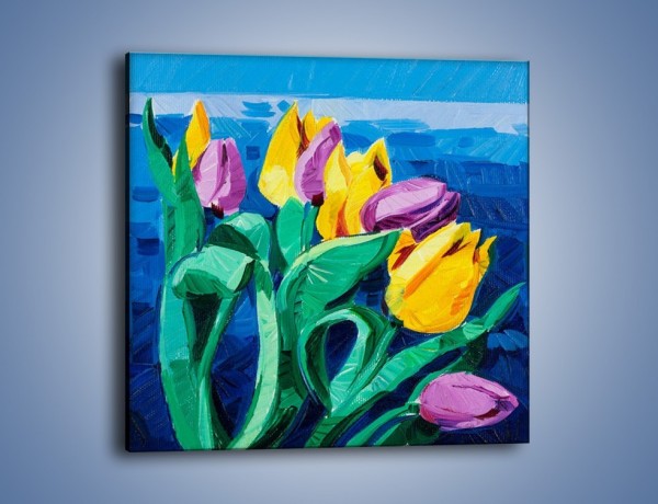 Obraz na płótnie – Kto nie lubi tulipanów – jednoczęściowy kwadratowy GR344