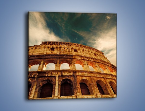 Obraz na płótnie – Koloseum w świetle słońca – jednoczęściowy kwadratowy AM044
