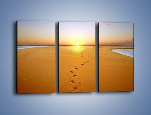 Obraz na płótnie – Piaskowym krokiem do słońca – trzyczęściowy KN165W2