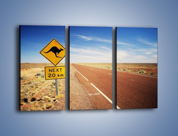 Obraz na płótnie – Droga do raju przez australię – trzyczęściowy KN315W2