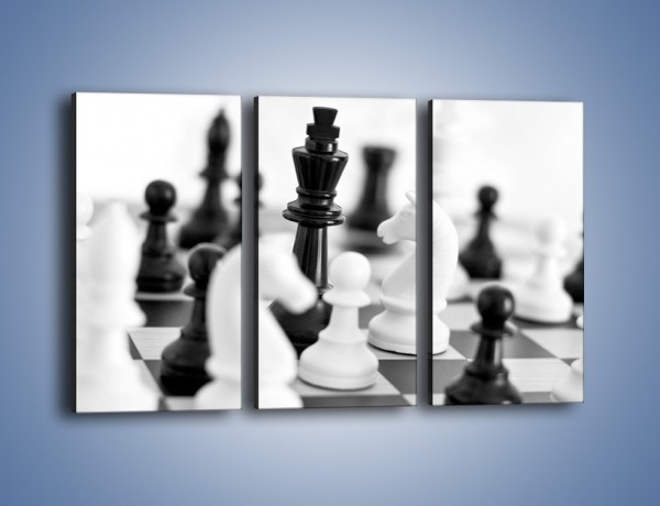 Obraz na płótnie – Walka o wygraną w szachy – trzyczęściowy O097W2
