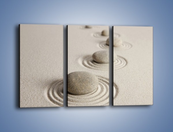 Obraz na płótnie – Śladami po piasku – trzyczęściowy O228W2
