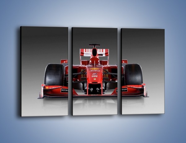 Obraz na płótnie – Scuderia Ferrari Formula 1 – trzyczęściowy TM061W2