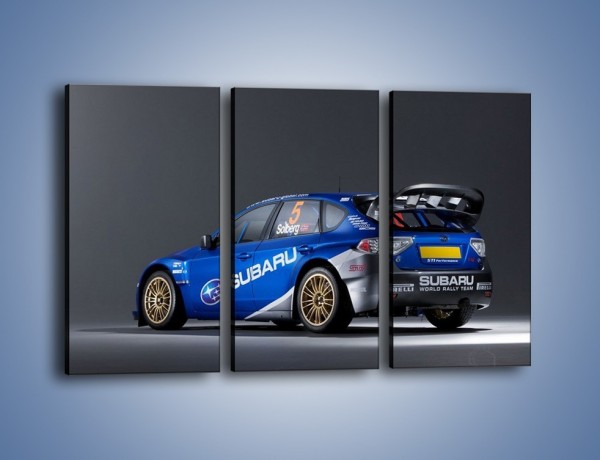 Obraz na płótnie – Subaru World Rally Team – trzyczęściowy TM086W2