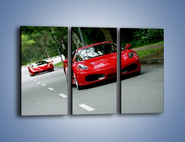 Obraz na płótnie – Ferrari F430 i Ferrari Enzo – trzyczęściowy TM090W2
