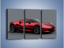 Obraz na płótnie – Alfa Romeo 4C Coupe – trzyczęściowy TM140W2