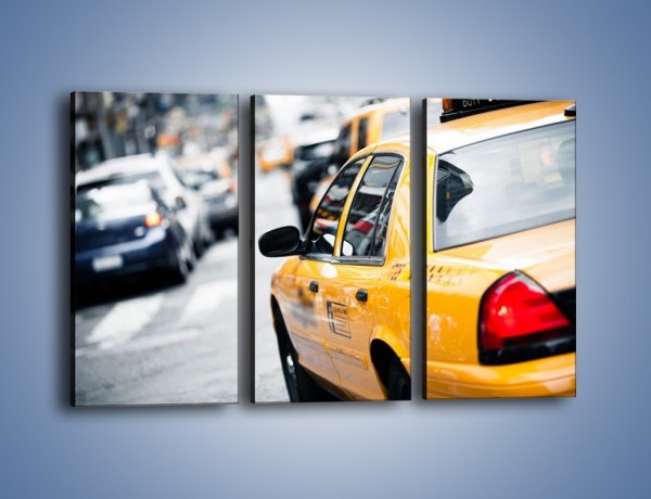 Obraz na płótnie – Żółta taksówka w Nowym Yorku – trzyczęściowy TM150W2